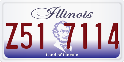 IL license plate Z517114