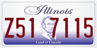 IL license plate Z517115