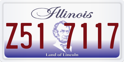 IL license plate Z517117