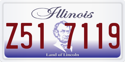 IL license plate Z517119