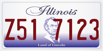 IL license plate Z517123