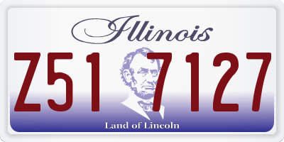 IL license plate Z517127