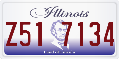 IL license plate Z517134