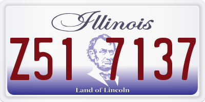 IL license plate Z517137