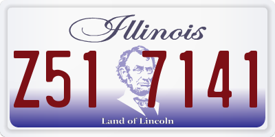 IL license plate Z517141