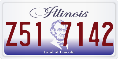 IL license plate Z517142