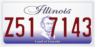 IL license plate Z517143