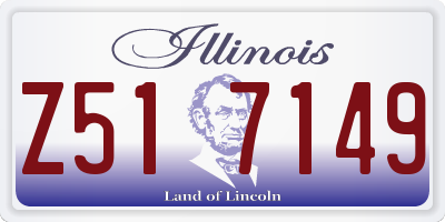 IL license plate Z517149