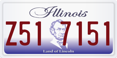 IL license plate Z517151