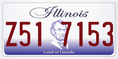 IL license plate Z517153