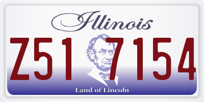 IL license plate Z517154