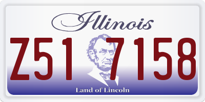 IL license plate Z517158