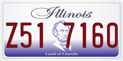 IL license plate Z517160