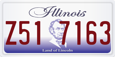 IL license plate Z517163