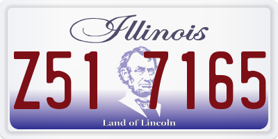 IL license plate Z517165