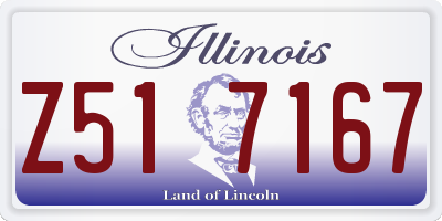IL license plate Z517167