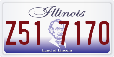 IL license plate Z517170