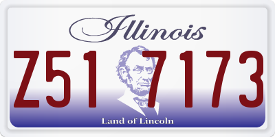 IL license plate Z517173