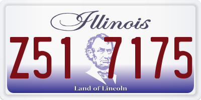 IL license plate Z517175