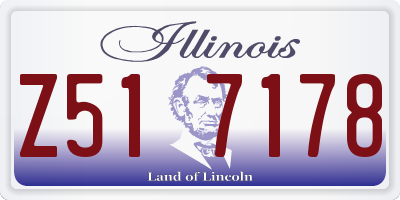 IL license plate Z517178