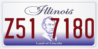 IL license plate Z517180