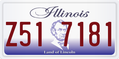 IL license plate Z517181