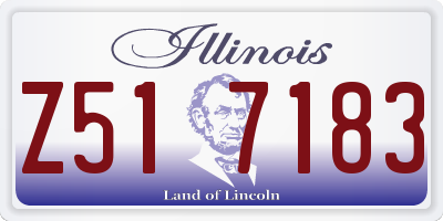 IL license plate Z517183
