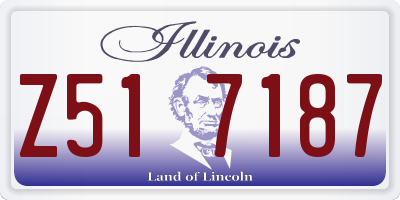 IL license plate Z517187