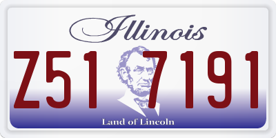 IL license plate Z517191