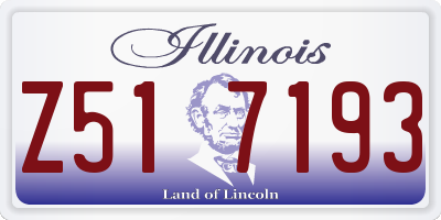 IL license plate Z517193