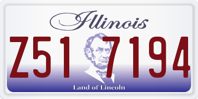 IL license plate Z517194