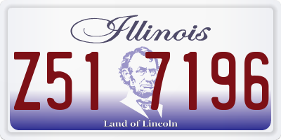 IL license plate Z517196