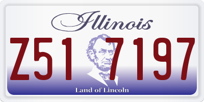 IL license plate Z517197