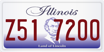 IL license plate Z517200