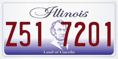IL license plate Z517201