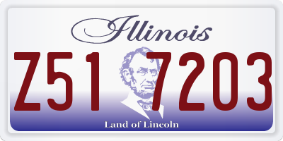 IL license plate Z517203