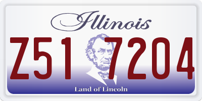 IL license plate Z517204