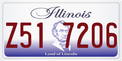 IL license plate Z517206