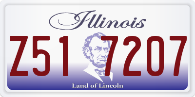 IL license plate Z517207