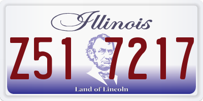 IL license plate Z517217