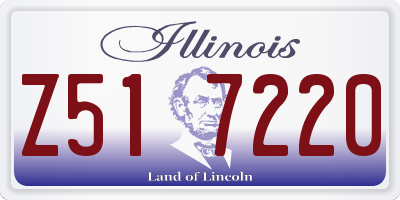 IL license plate Z517220