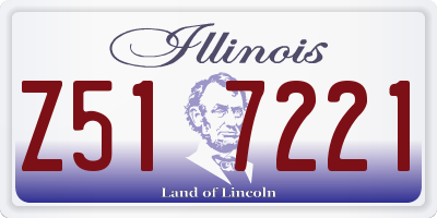 IL license plate Z517221