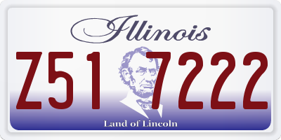 IL license plate Z517222