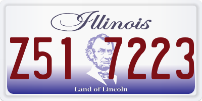 IL license plate Z517223