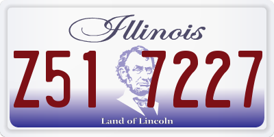 IL license plate Z517227