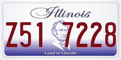 IL license plate Z517228