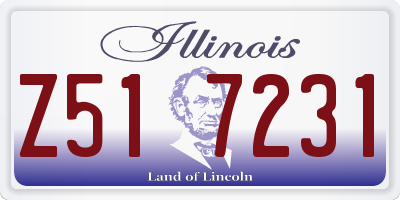 IL license plate Z517231