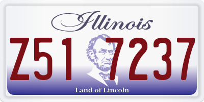 IL license plate Z517237