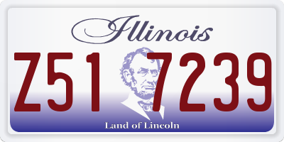 IL license plate Z517239