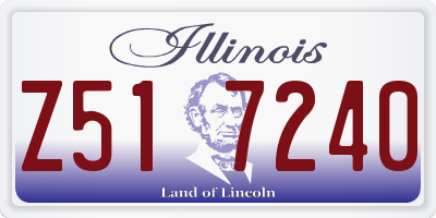 IL license plate Z517240